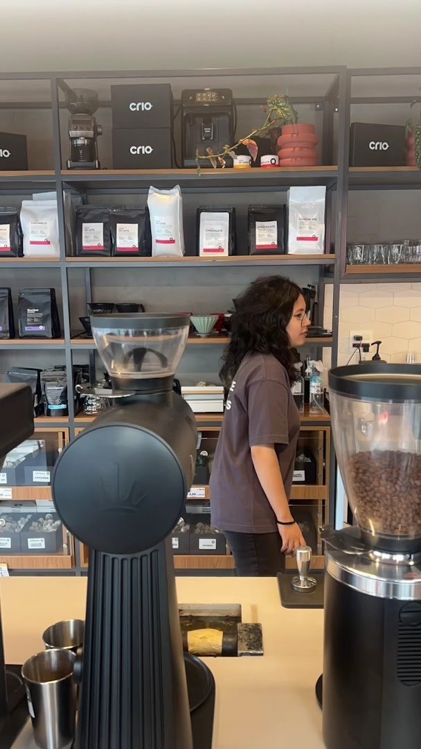 Interior of Crio Café, specialty coffee shop in São Paulo