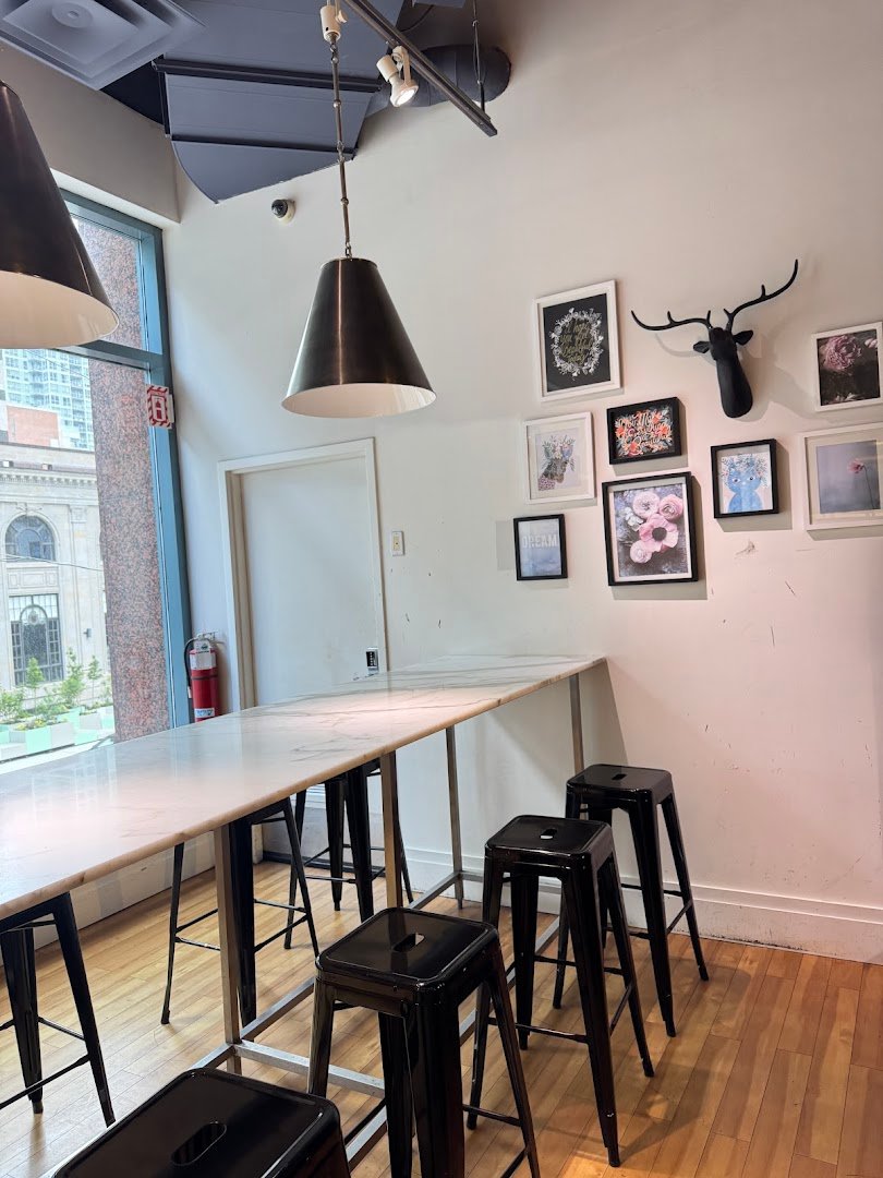 Interior of Tunnel Espresso, specialty coffee shop in Montreal