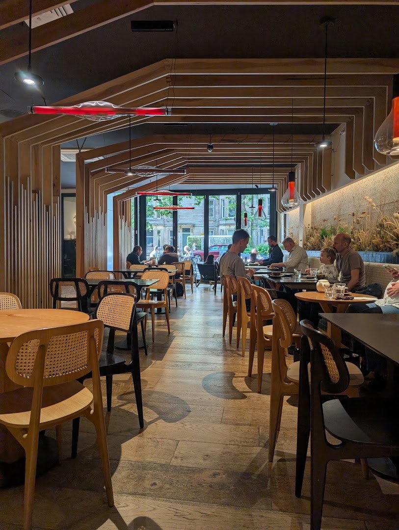 Interior of Two Children Coffee, specialty coffee shop in Edinburgh