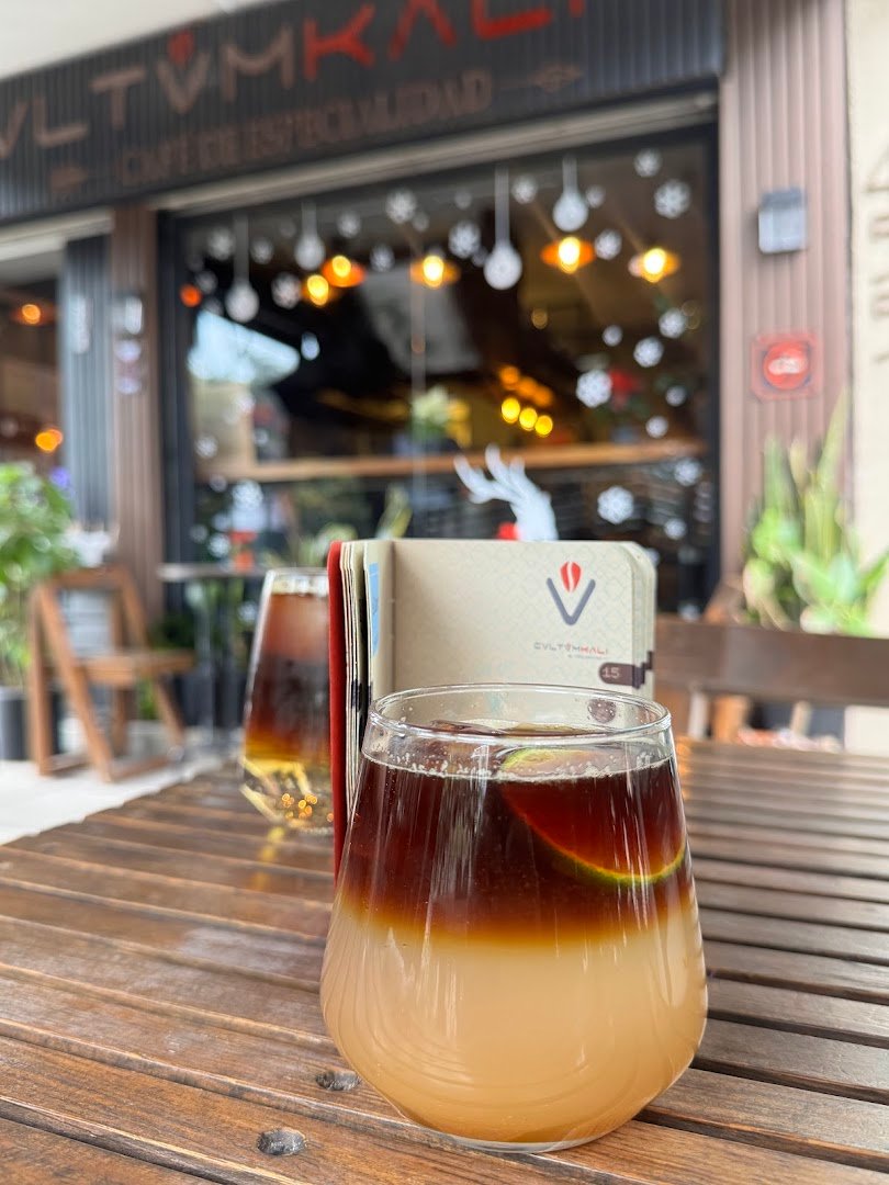 Coffee at Cultumkali café, specialty coffee shop in Mexico City