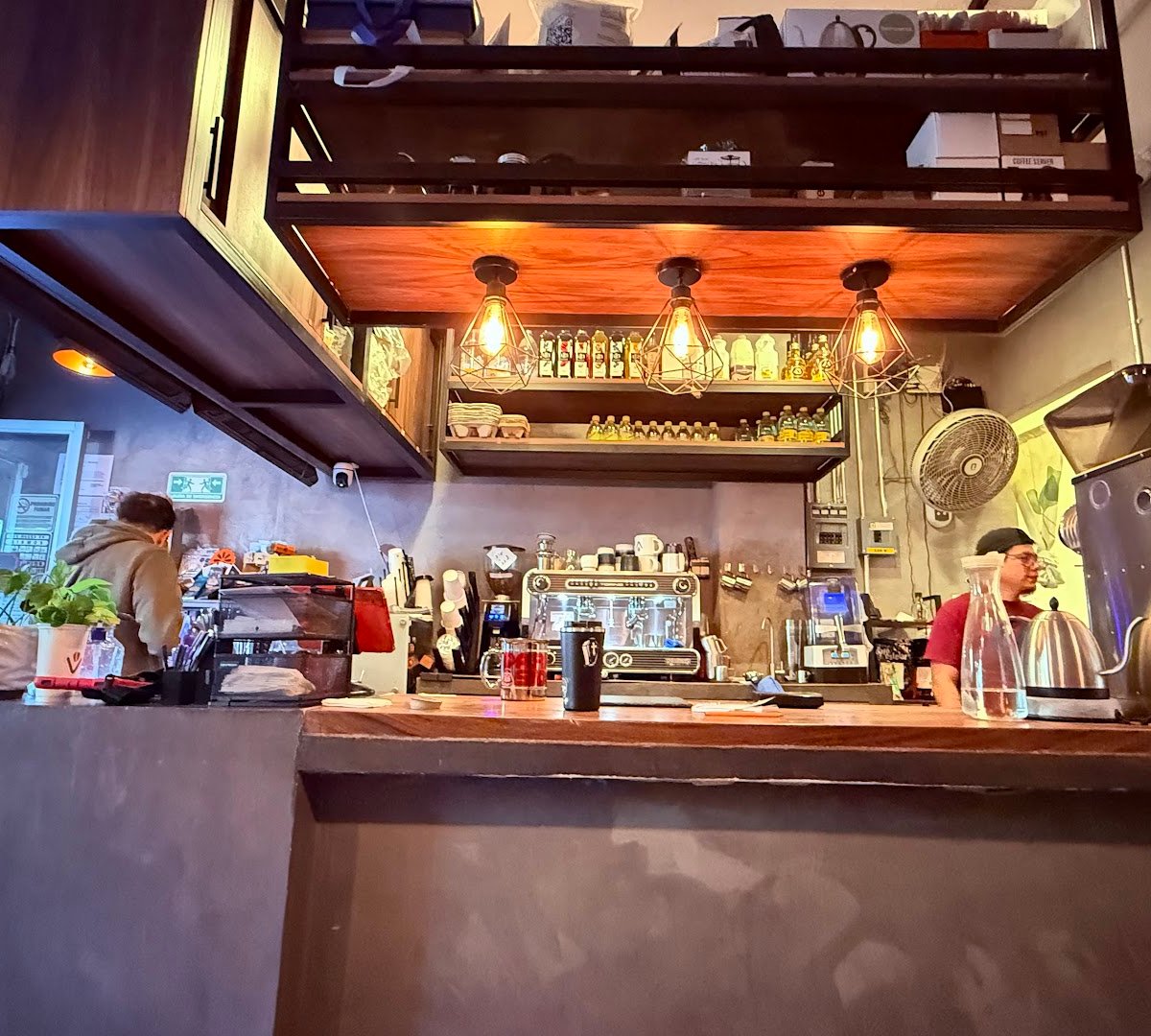 Interior of Cultumkali café, specialty coffee shop in Mexico City
