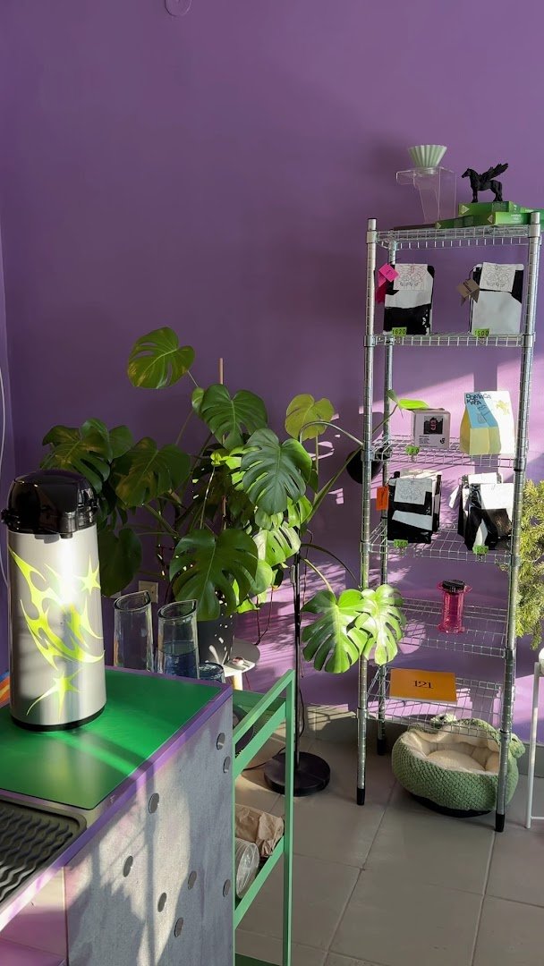 Interior of YoYo Coffee Roasters, specialty coffee shop in Belgrade