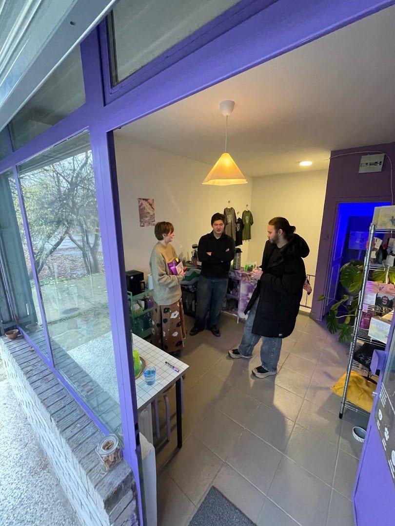 Interior of YoYo Coffee Roasters, specialty coffee shop in Belgrade