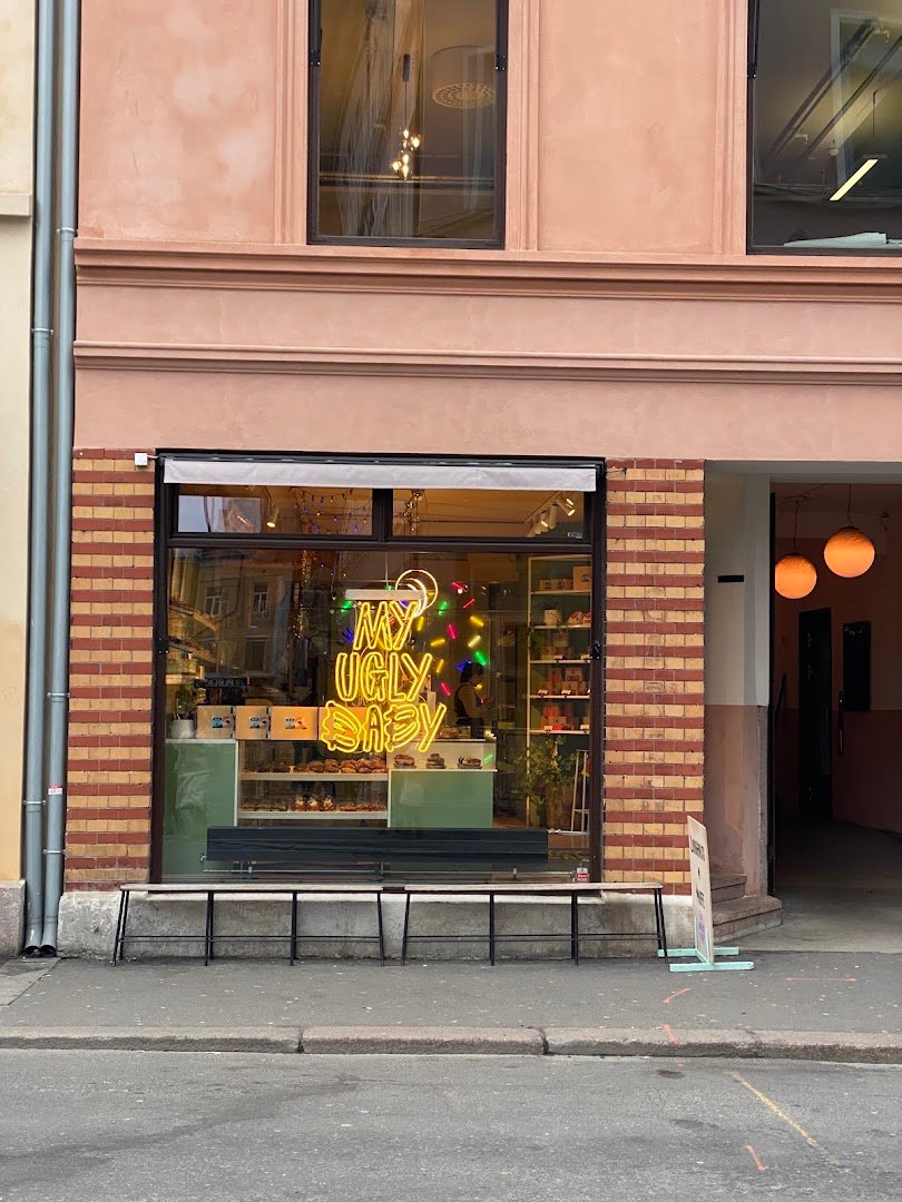 Storefront of My ugly baby, specialty coffee shop in Oslo