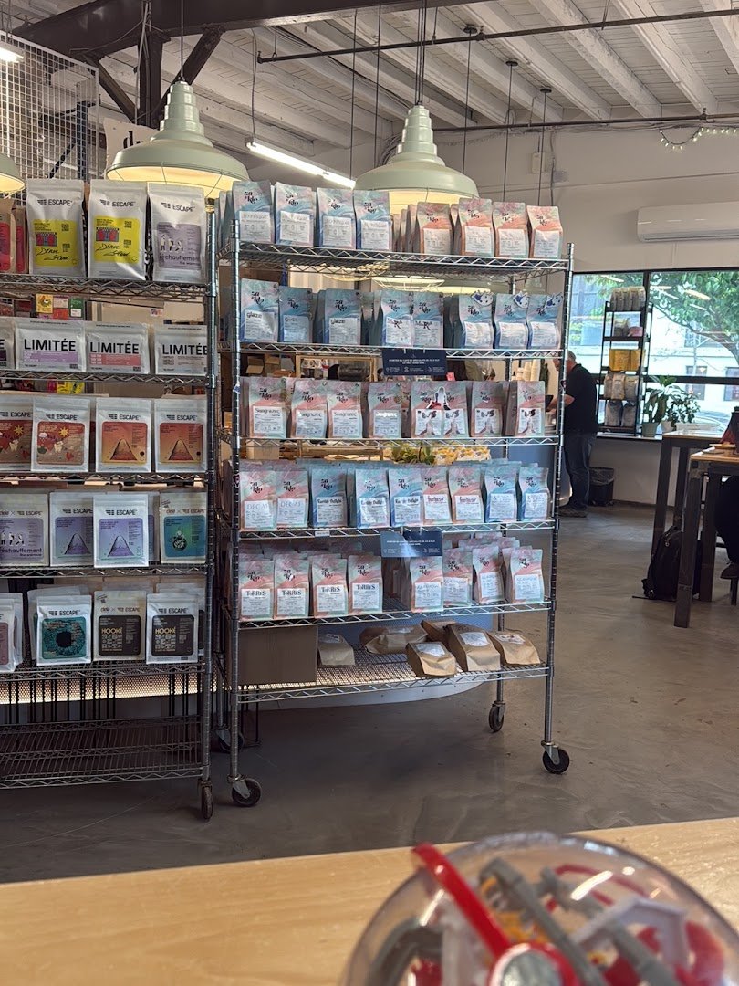 Interior of Dreamy, specialty coffee shop in Montreal