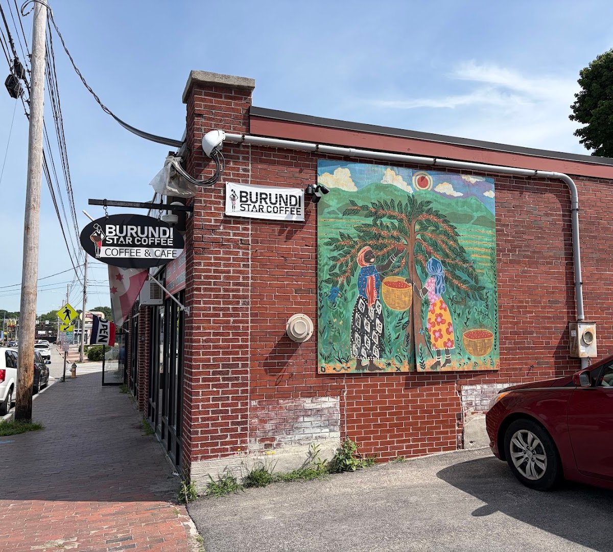 Storefront of Burundi Star Coffee, specialty coffee shop in Portland