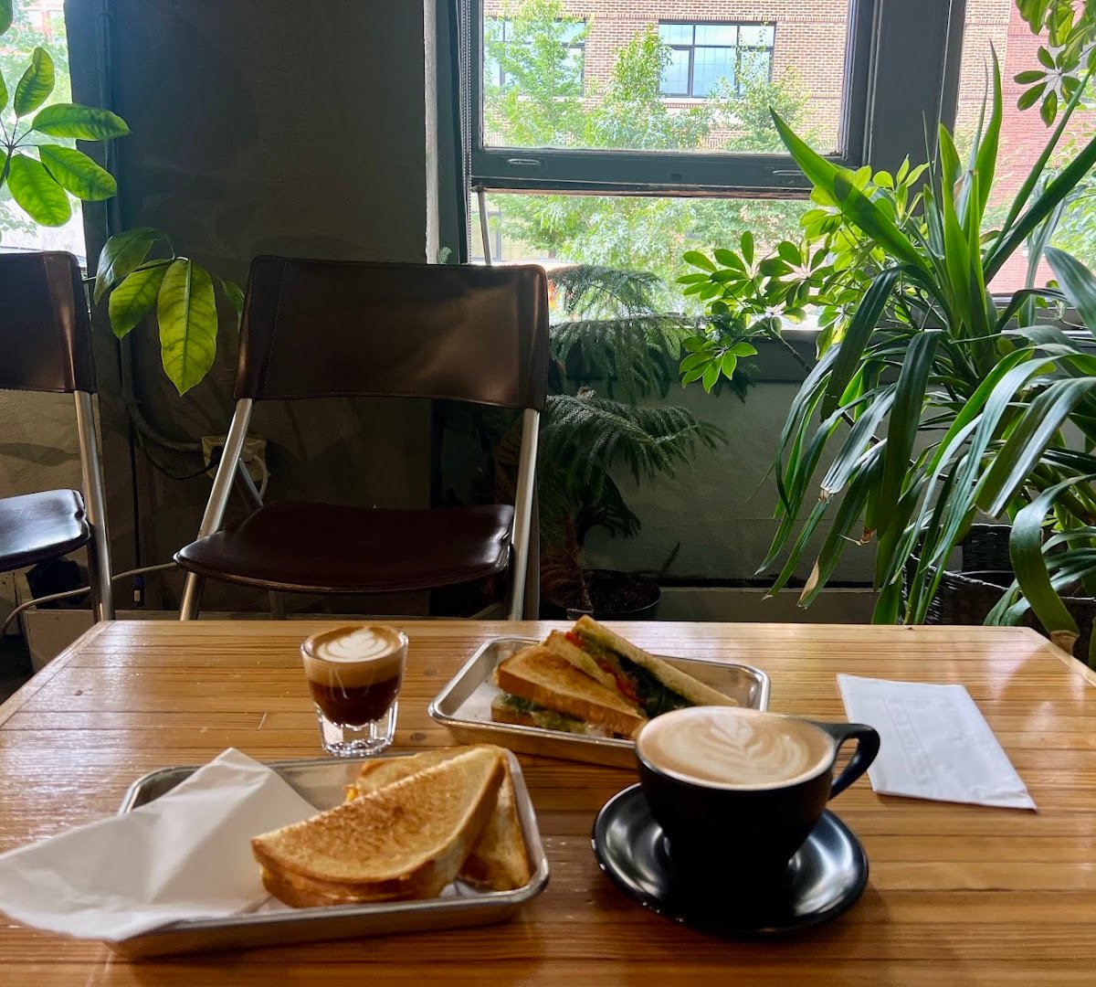 Coffee at Corner Coffee, specialty coffee shop in Minneapolis