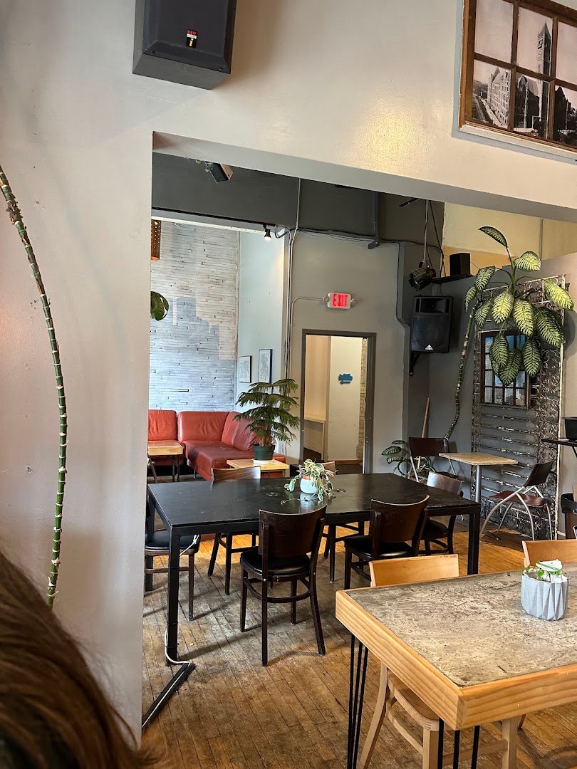 Interior of Corner Coffee, specialty coffee shop in Minneapolis