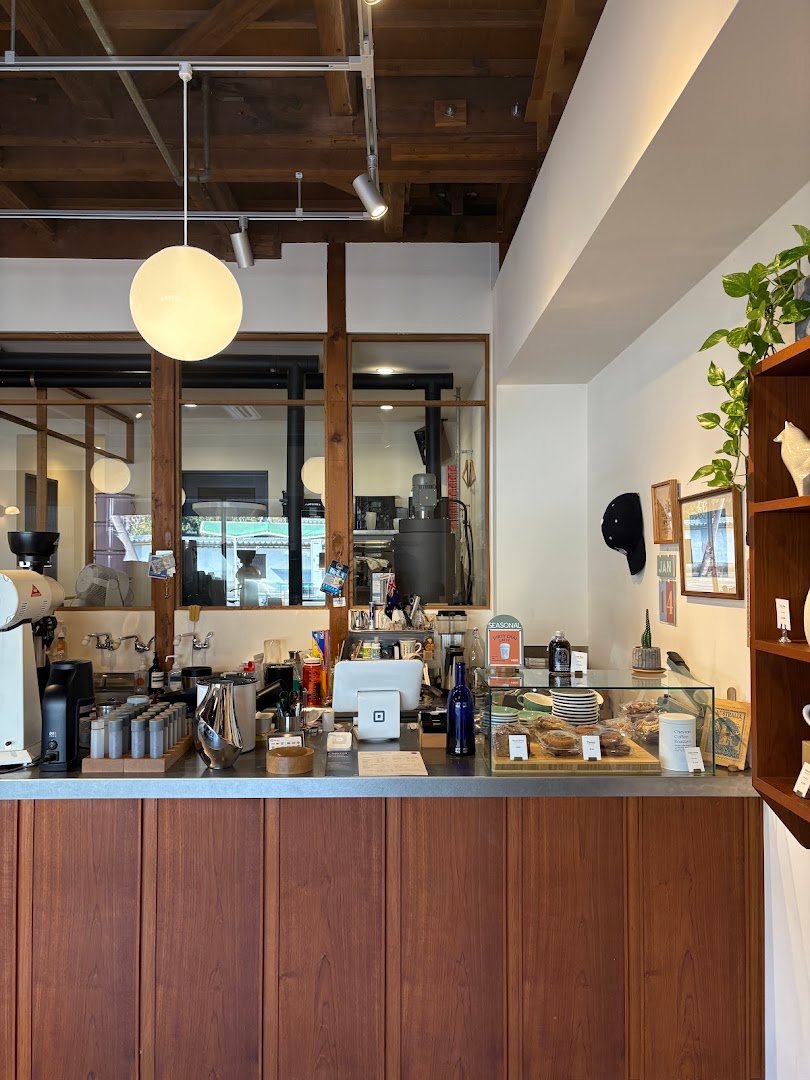 Interior of Chevron, specialty coffee shop in Osaka