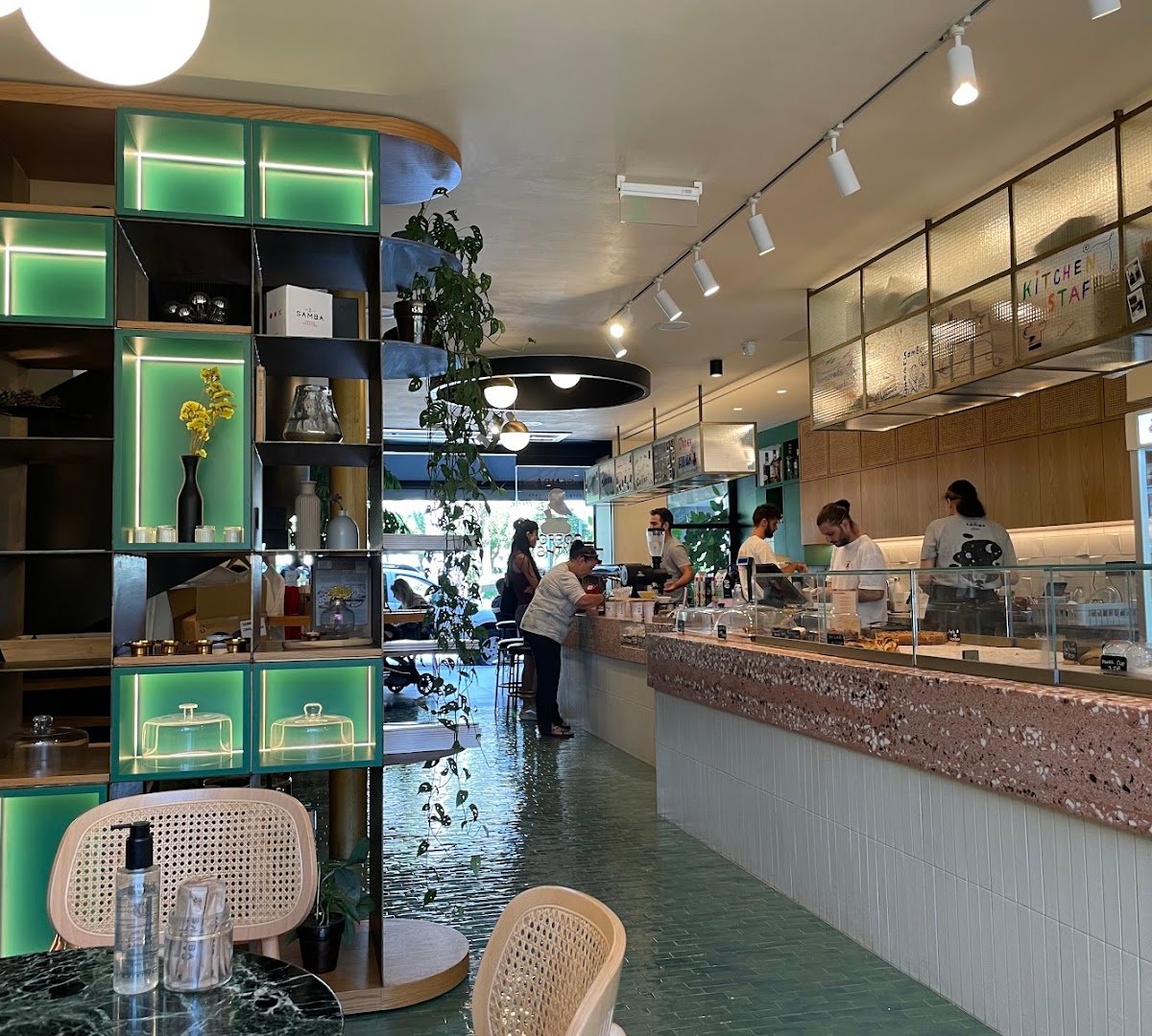 Interior of Samba Coffee Roasters | Crossroads, specialty coffee shop in Athens