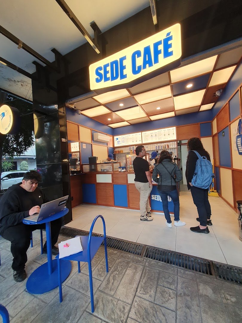 Storefront of Sede CAFÉ, specialty coffee shop in Mexico City
