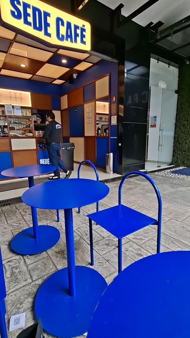 Interior of Sede CAFÉ, specialty coffee shop in Mexico City
