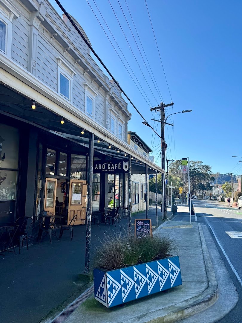 Storefront of Aro Cafe, specialty coffee shop in Wellington