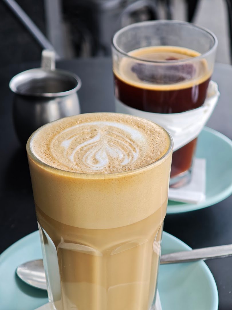 Coffee at Aro Cafe, specialty coffee shop in Wellington