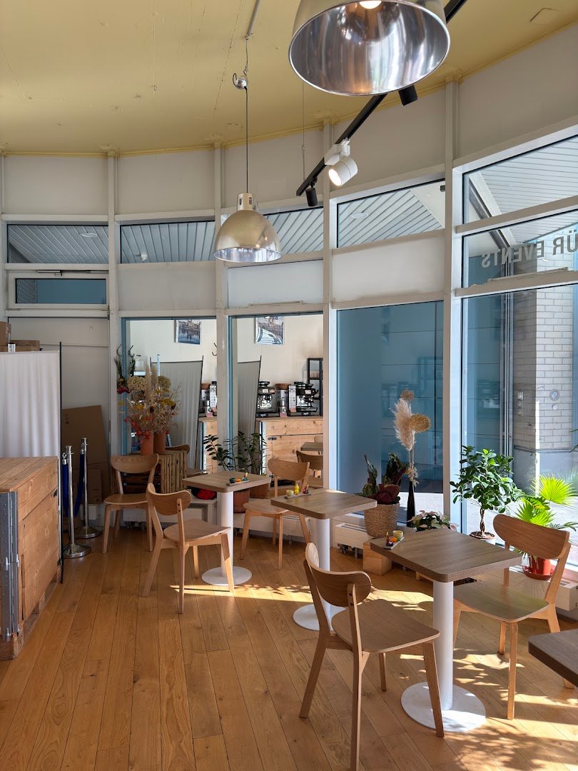 Interior of Helvti Kafi - Rent a Barista, specialty coffee shop in Zurich