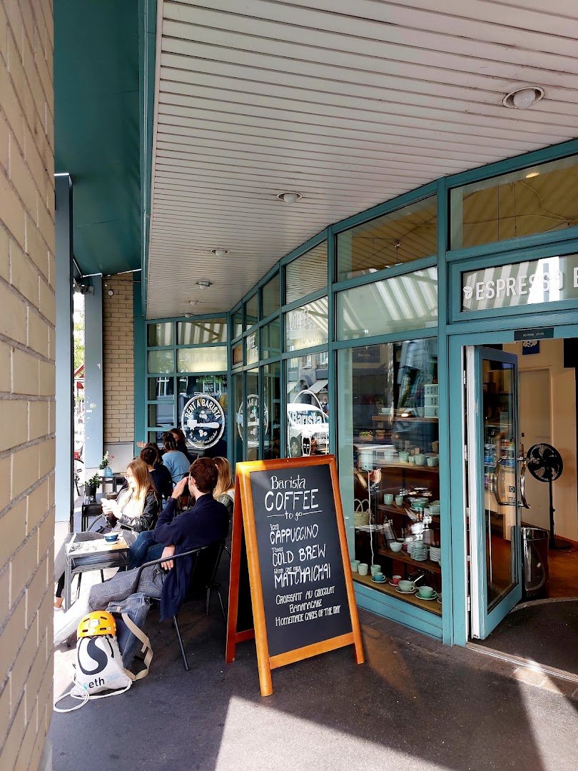 Storefront of Helvti Kafi - Rent a Barista, specialty coffee shop in Zurich