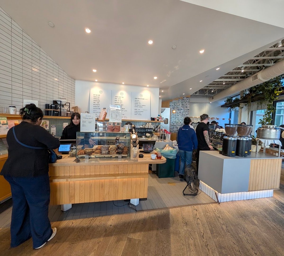 Interior of Verve Coffee Roasters, specialty coffee shop in San Jose
