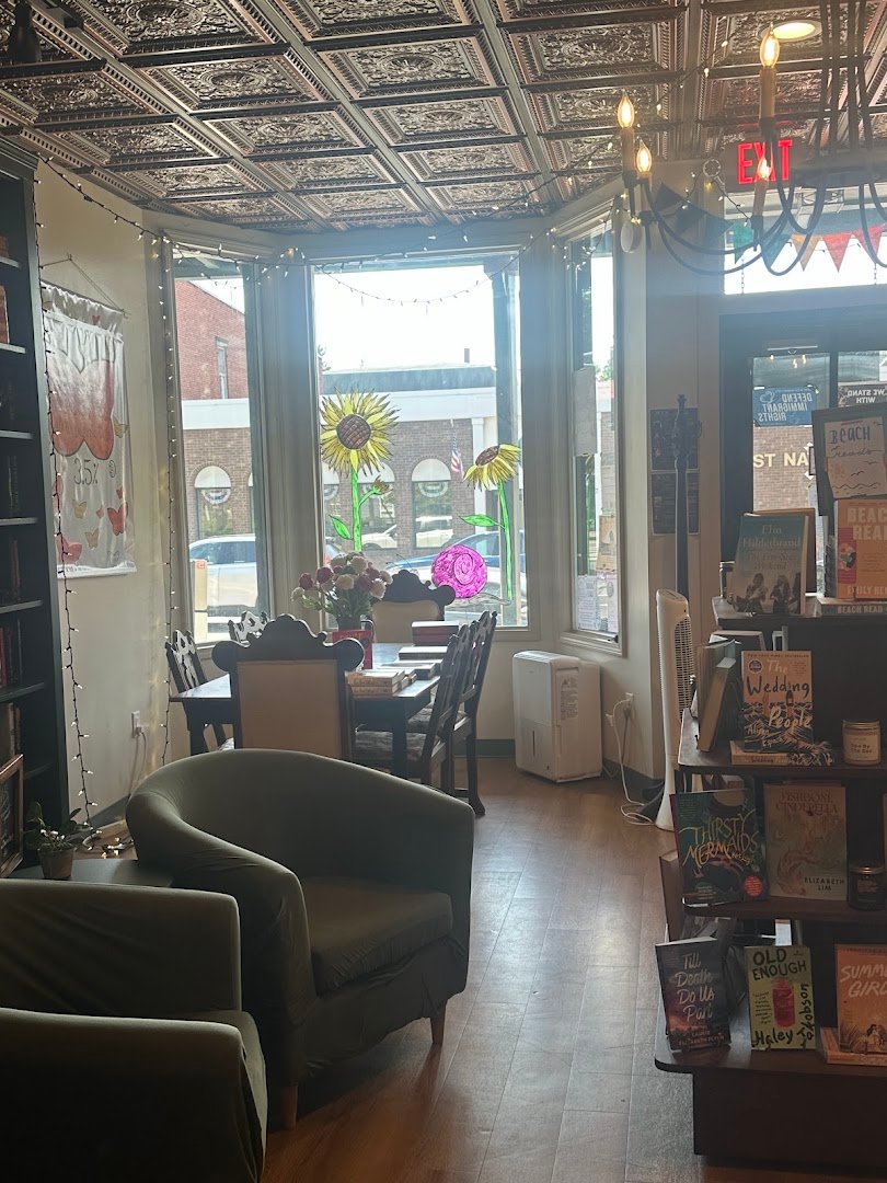 Interior of Protagonist Books & Coffee, specialty coffee shop in Ithaca