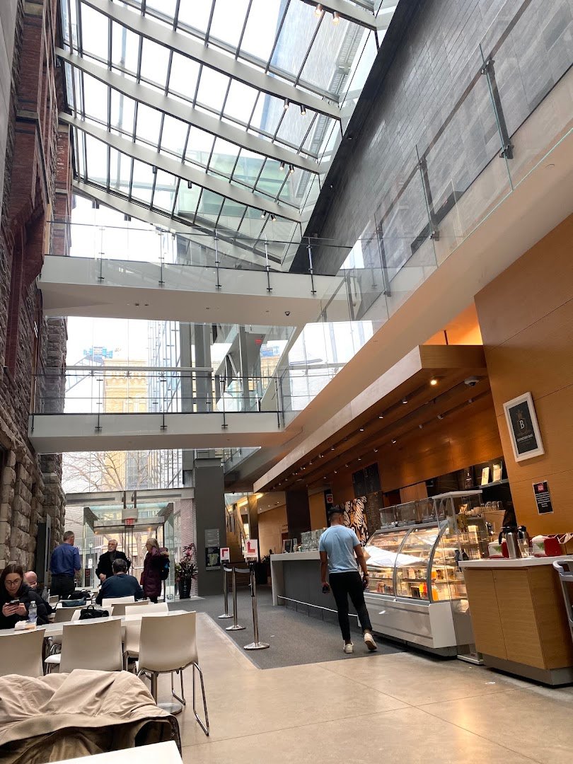 Interior of B Espresso Bar, specialty coffee shop in Toronto