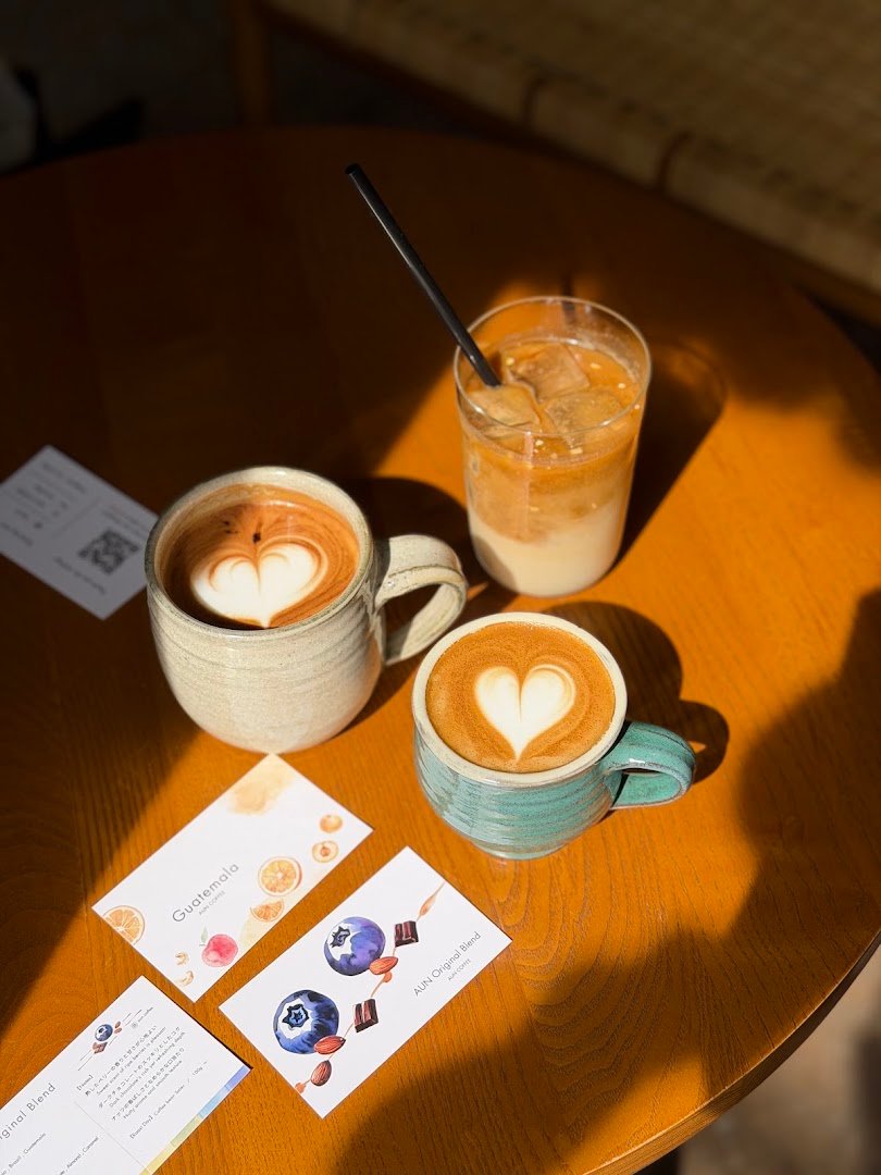 Coffee at AUN COFFEE, specialty coffee shop in Osaka