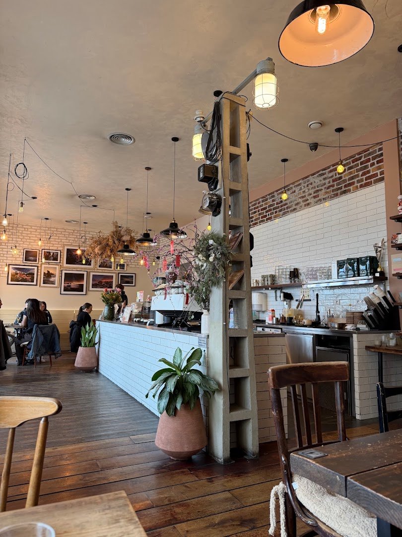 Interior of Cafefin coffee, specialty coffee shop in Prague