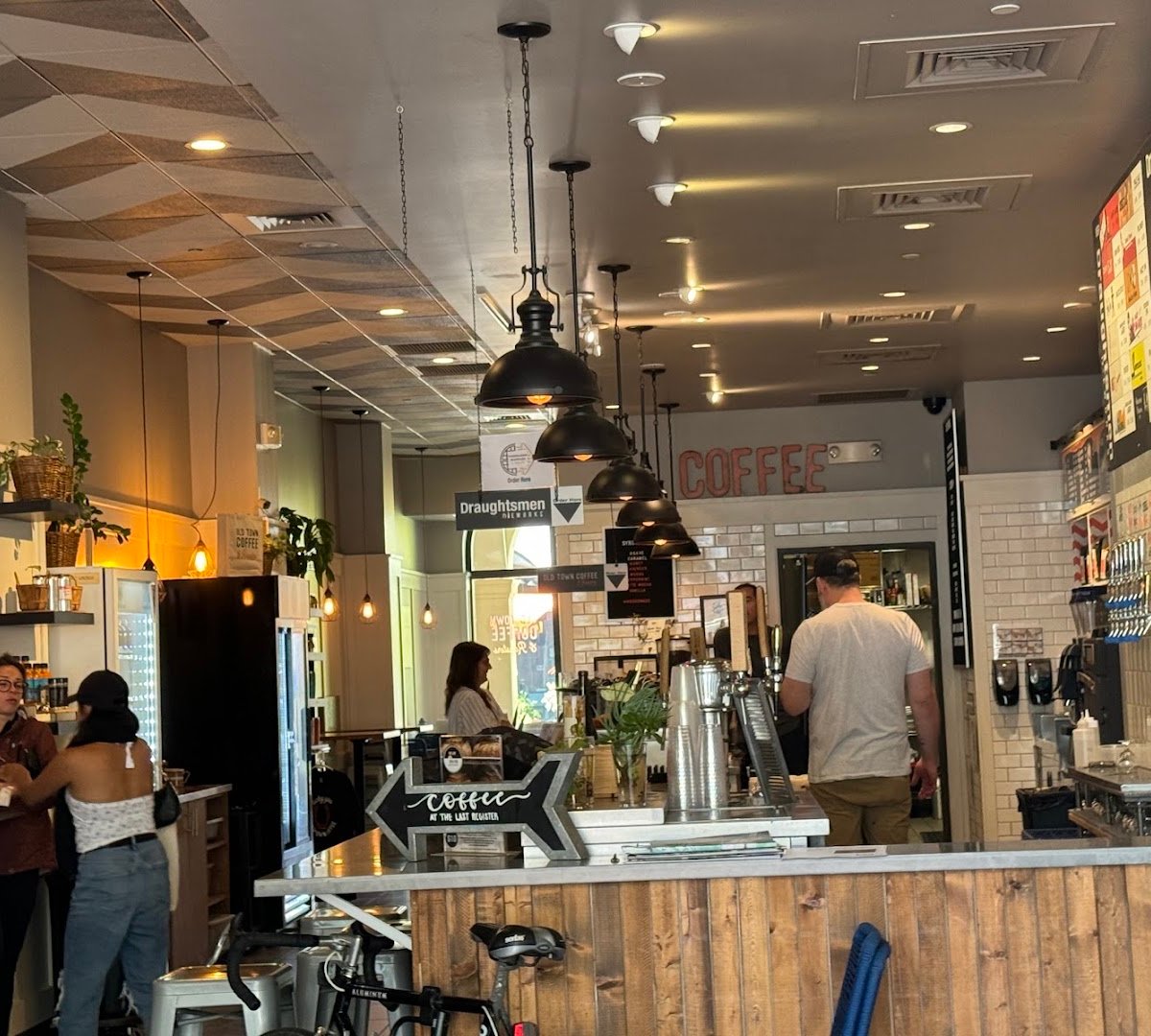 Interior of Outpost Coffee & Kitchen, specialty coffee shop in Santa Barbara