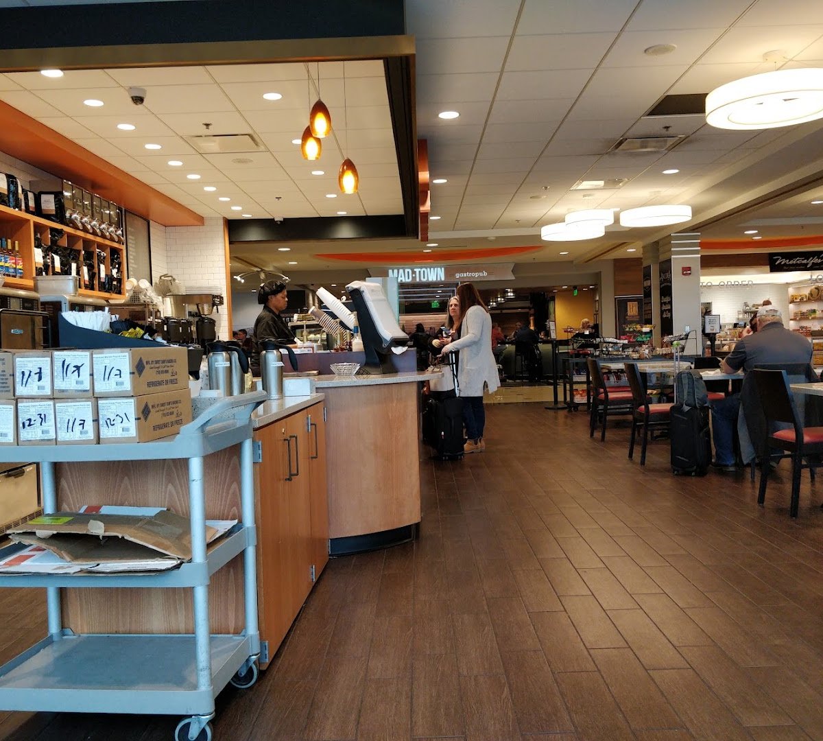 Interior of Ancora Coffee Roaster, specialty coffee shop in Madison