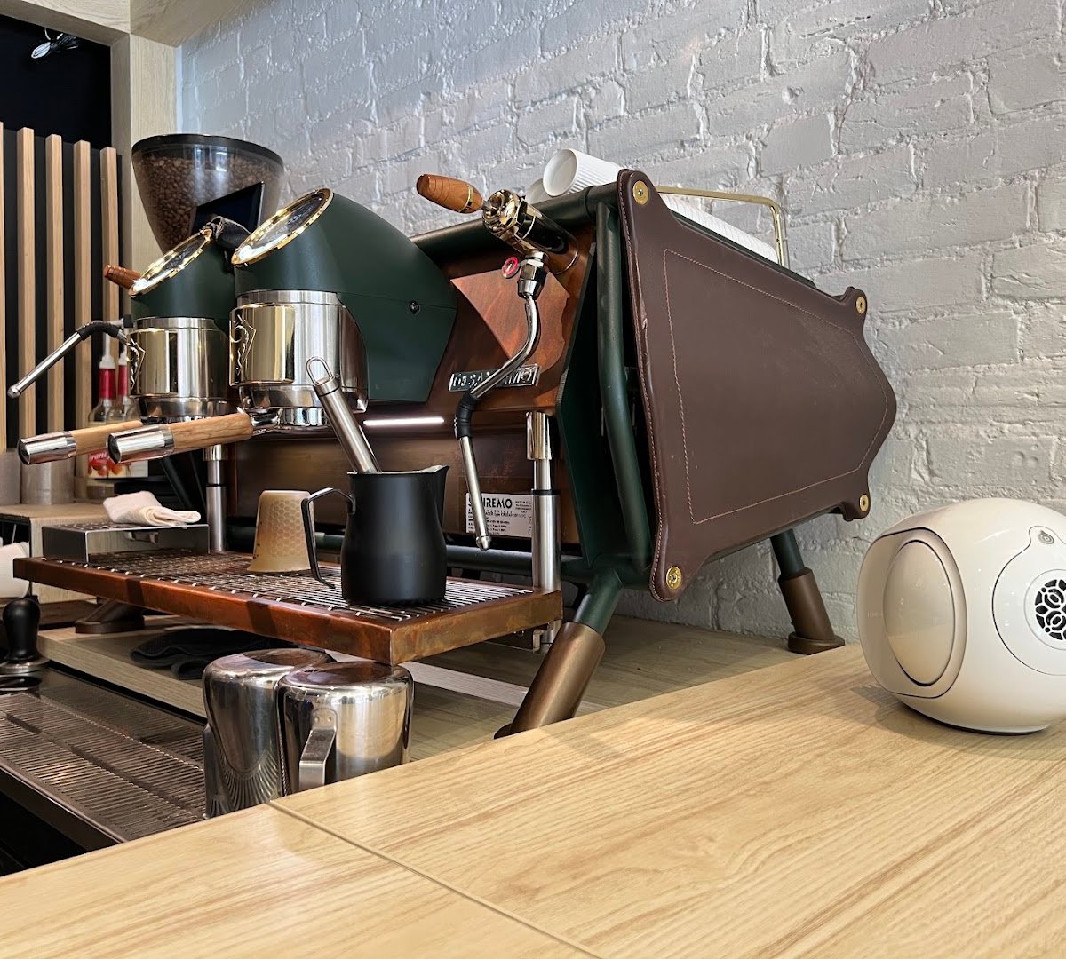 Interior of Suprema Coffee Roastery, specialty coffee shop in Philadelphia
