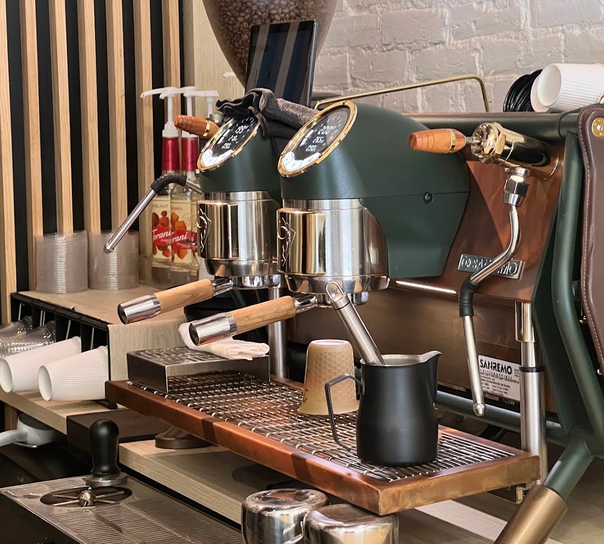 Interior of Suprema Coffee Roastery, specialty coffee shop in Philadelphia