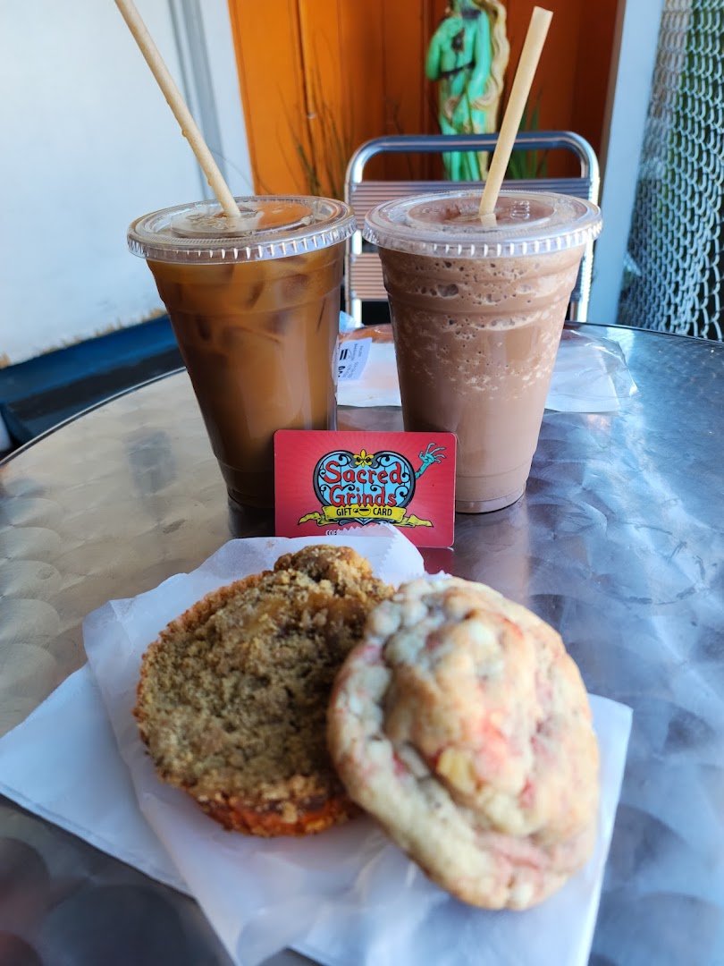 Coffee at Sacred Grinds Coffee House, specialty coffee shop in New Orleans