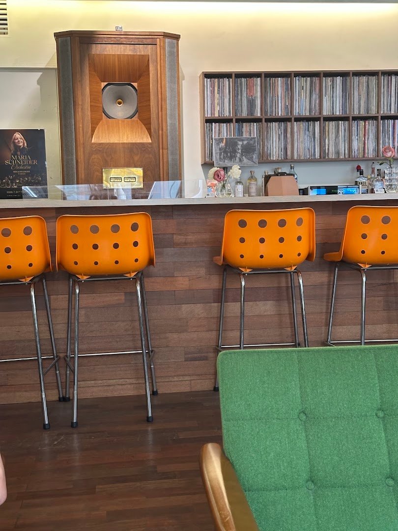 Interior of Hell Music Cafe, specialty coffee shop in Seoul