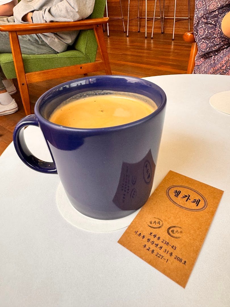 Coffee at Hell Music Cafe, specialty coffee shop in Seoul