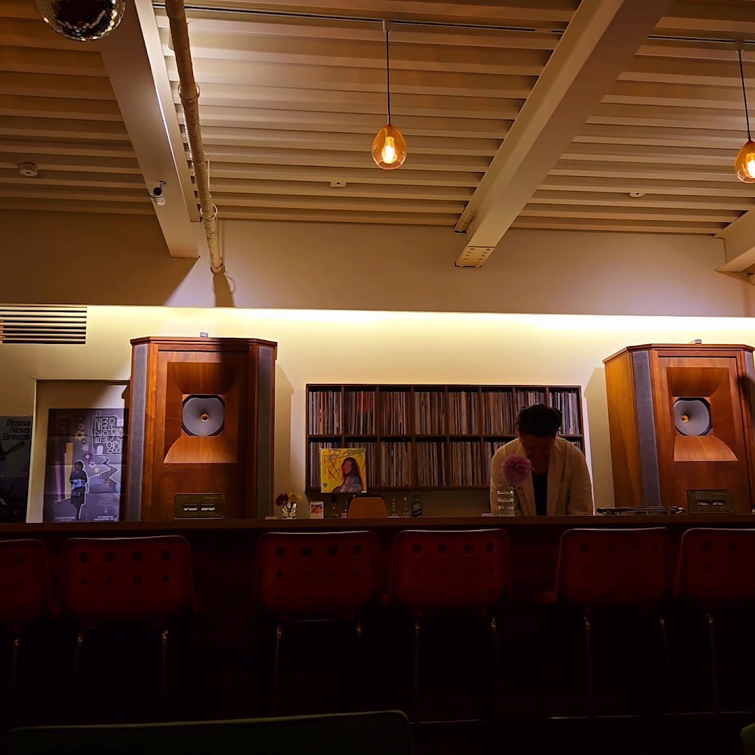 Interior of Hell Music Cafe, specialty coffee shop in Seoul
