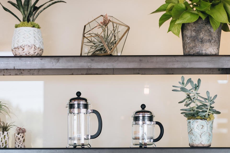 Interior of Verve Coffee Roasters, specialty coffee shop in Santa Cruz
