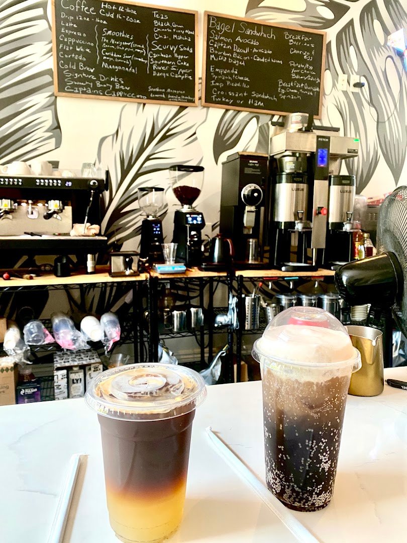 Coffee at Ghost Ship Coffee Roasters, specialty coffee shop in New Orleans
