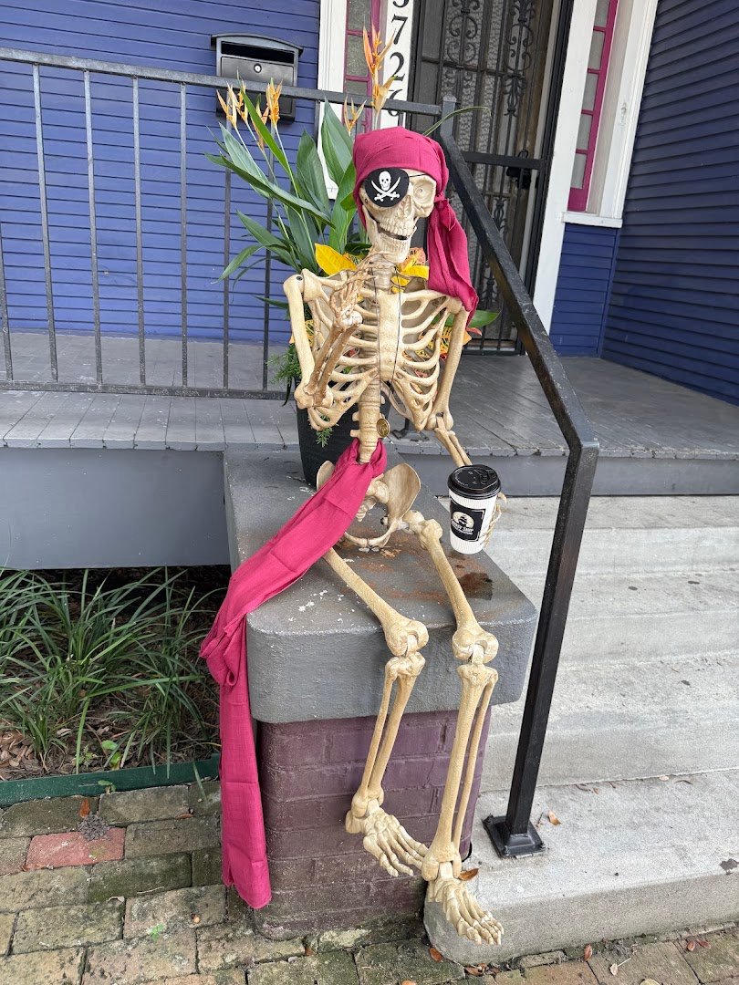 Storefront of Ghost Ship Coffee Roasters, specialty coffee shop in New Orleans