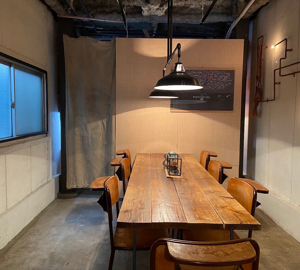 Interior of Granknot Coffee, specialty coffee shop in Osaka