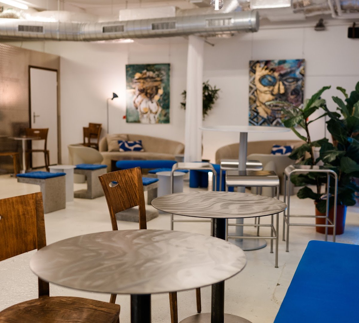 Interior of slurp., specialty coffee shop in Zurich