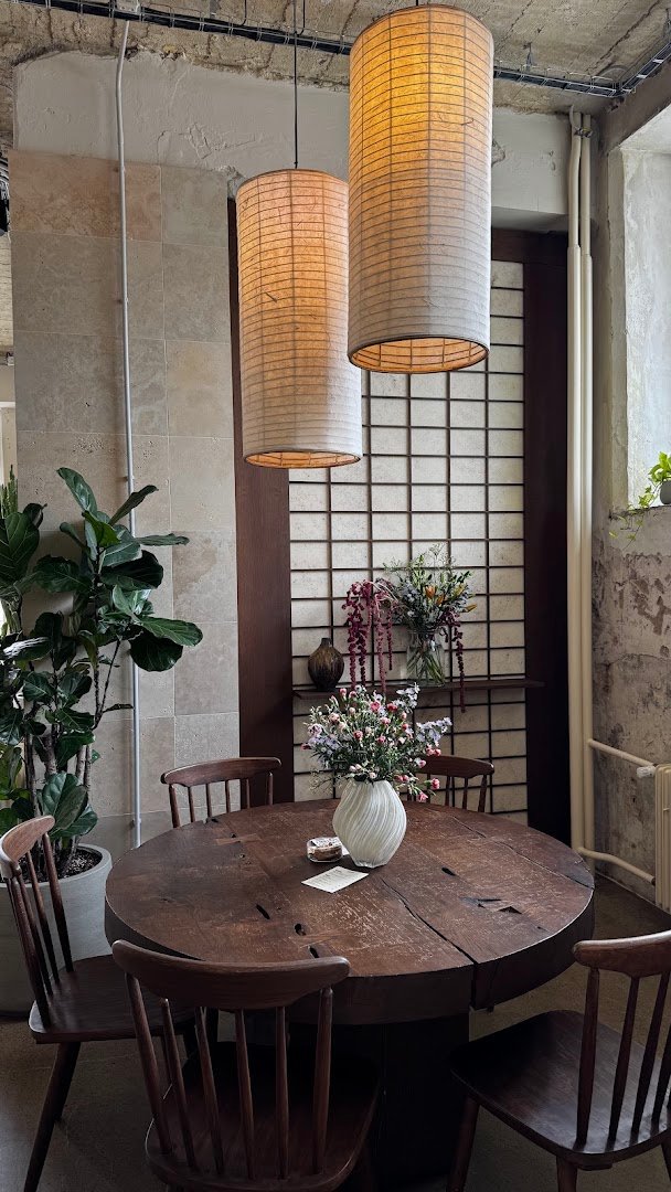 Interior of Pleiku Coffee, specialty coffee shop in Prague