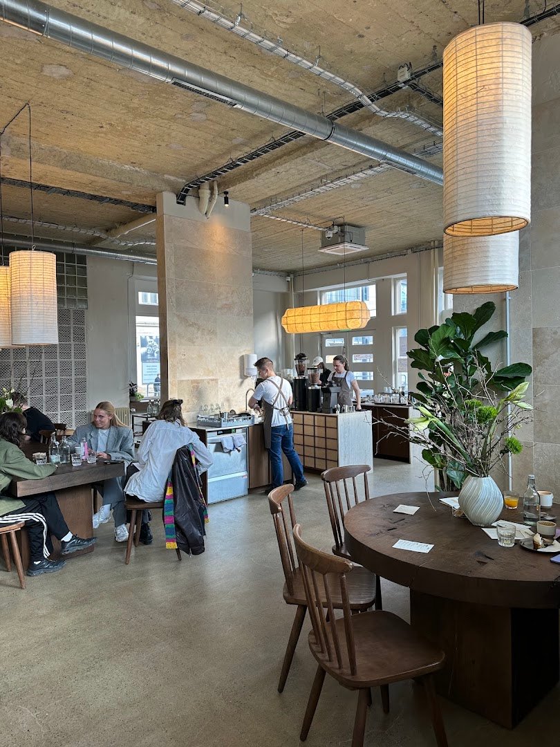 Interior of Pleiku Coffee, specialty coffee shop in Prague