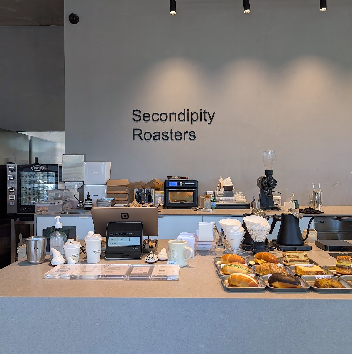 Interior of Secondipity Roasters, specialty coffee shop in Melbourne