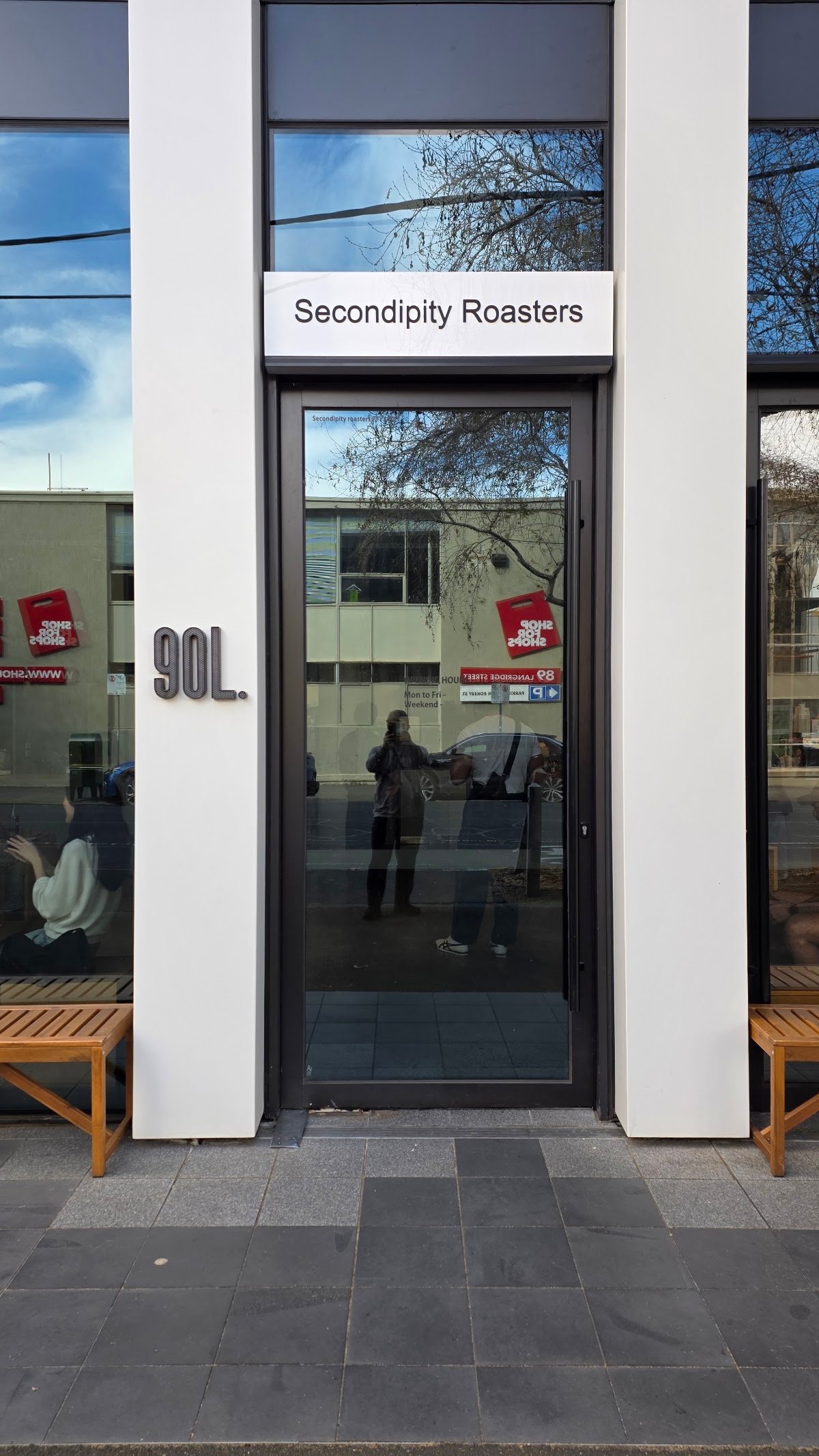 Storefront of Secondipity Roasters, specialty coffee shop in Melbourne