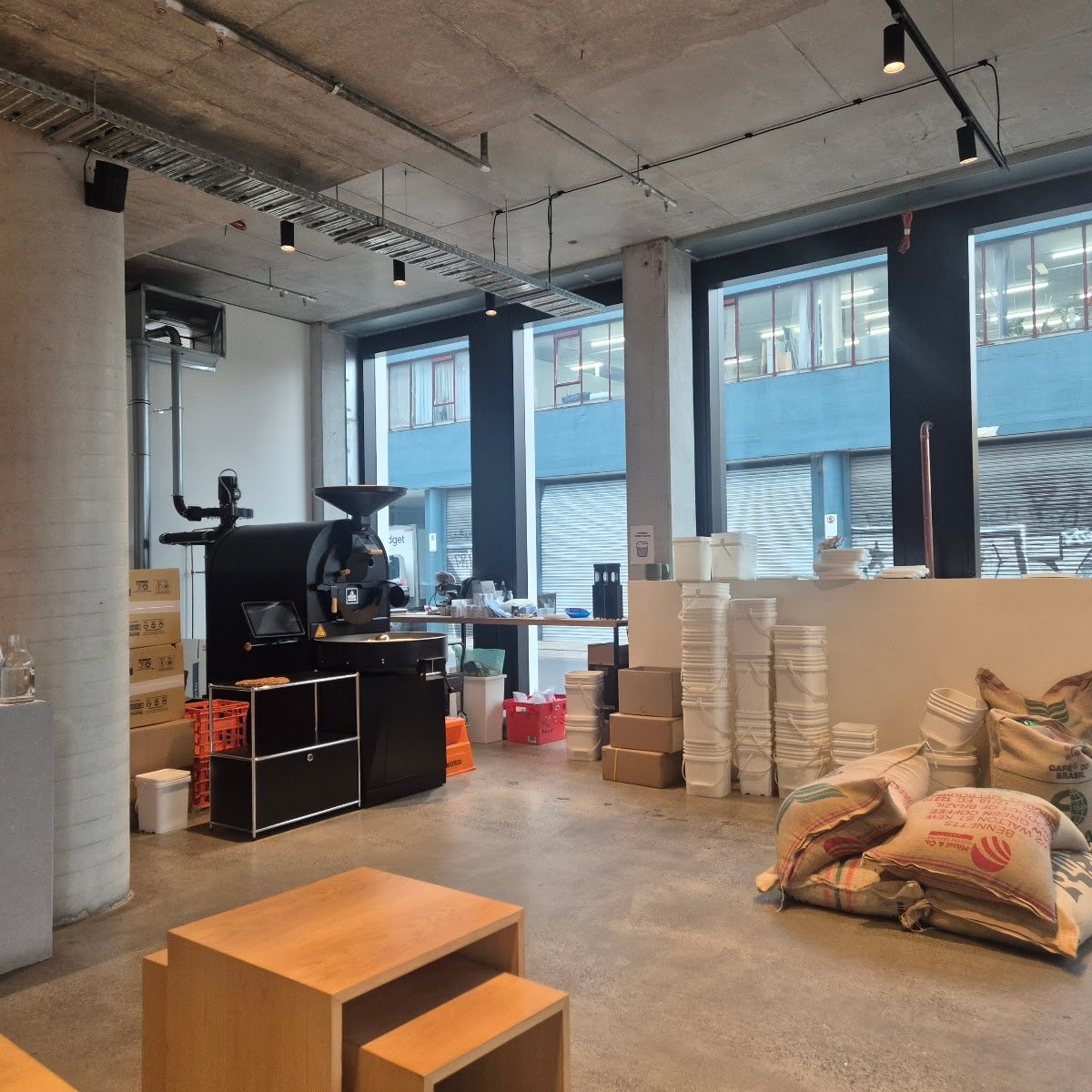 Interior of Secondipity Roasters, specialty coffee shop in Melbourne