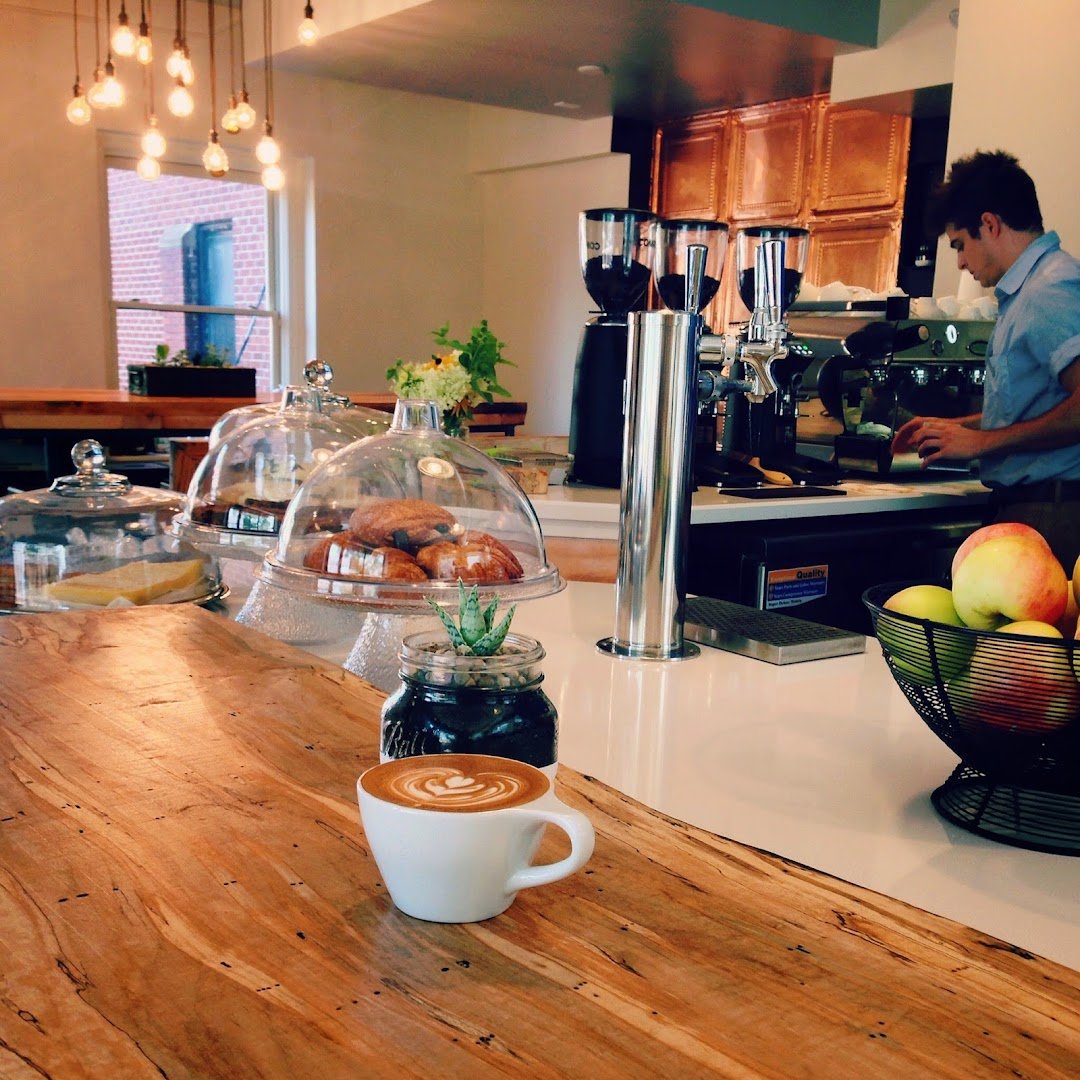 Coffee at Phoenix Coffee Company, specialty coffee shop in Cleveland
