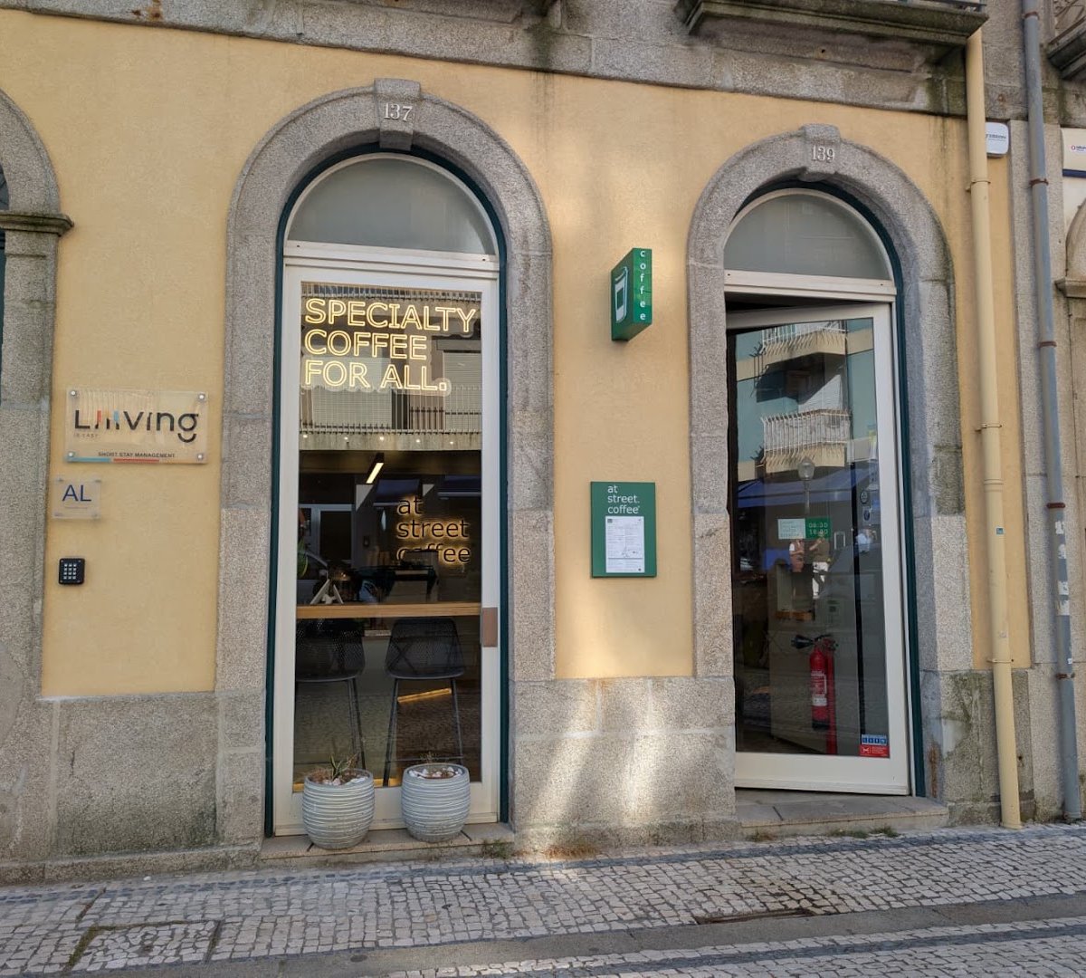 Storefront of At Street.Coffee® - SPECIALTY COFFEE FOR ALL., specialty coffee shop in Porto