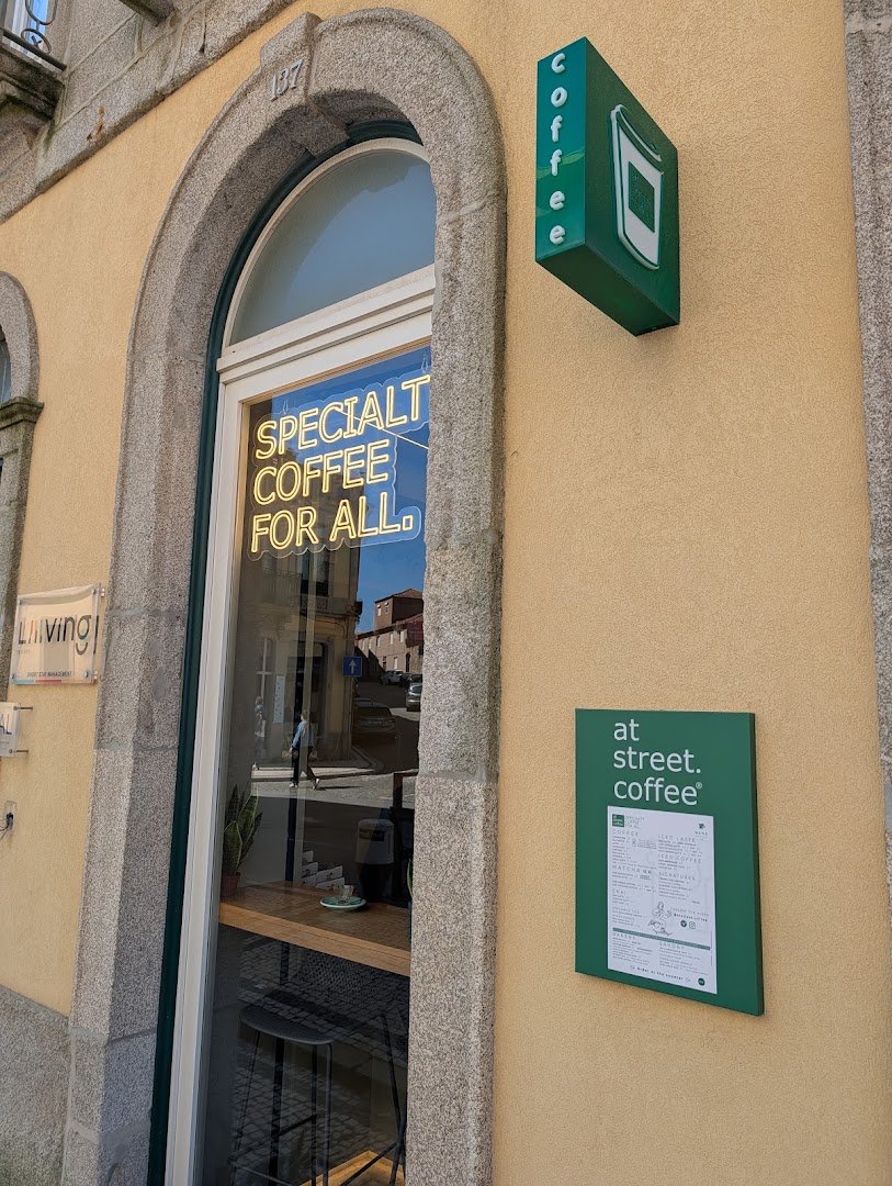 Storefront of At Street.Coffee® - SPECIALTY COFFEE FOR ALL., specialty coffee shop in Porto