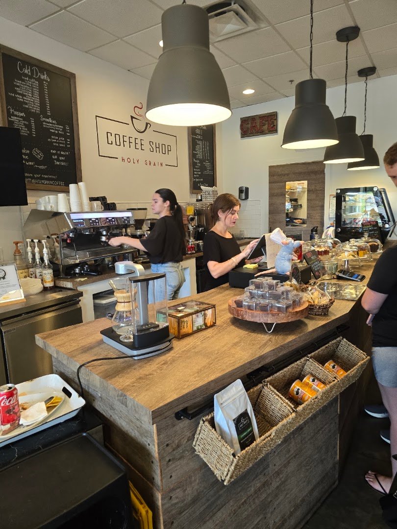 Interior of Holy Grain Coffee Shop, specialty coffee shop in Orlando