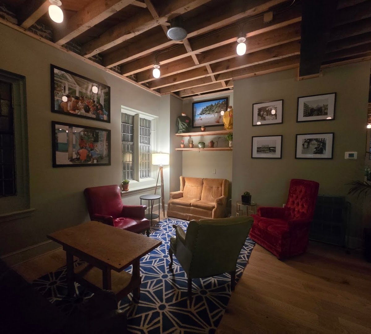 Interior of West Art, specialty coffee shop in Lancaster
