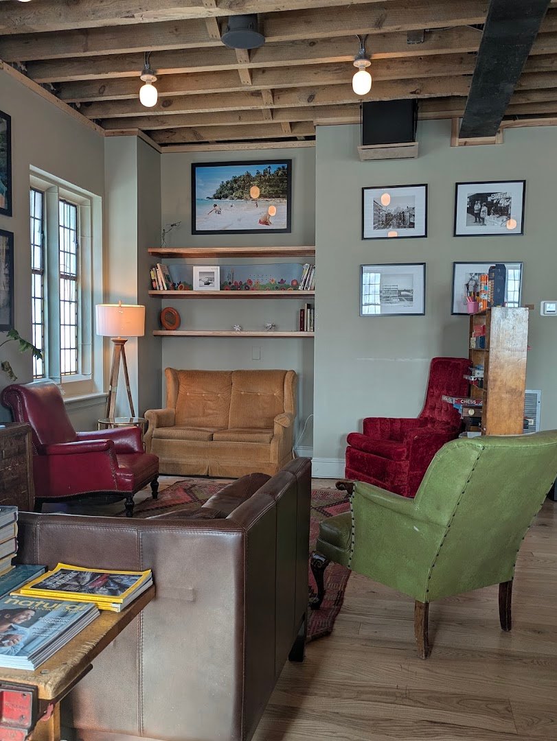 Interior of West Art, specialty coffee shop in Lancaster