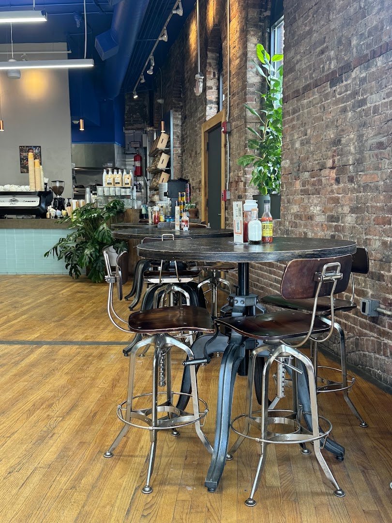 Interior of Sihana Cafe, specialty coffee shop in Newark